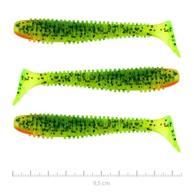   Nevis Vantage Swinger 9,5cm 7,18gr 3 st/pk Groen-Oranje Glitter Plastic kunstaas