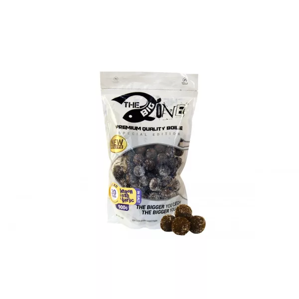 De Big One Boilie In Salt Lemon&Fish&Garlic 20mm Gezouten Boilie 900gr