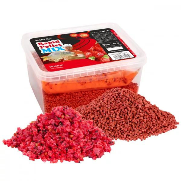 Benzar Rapid Pellet Mix 1200Gr Aardbei