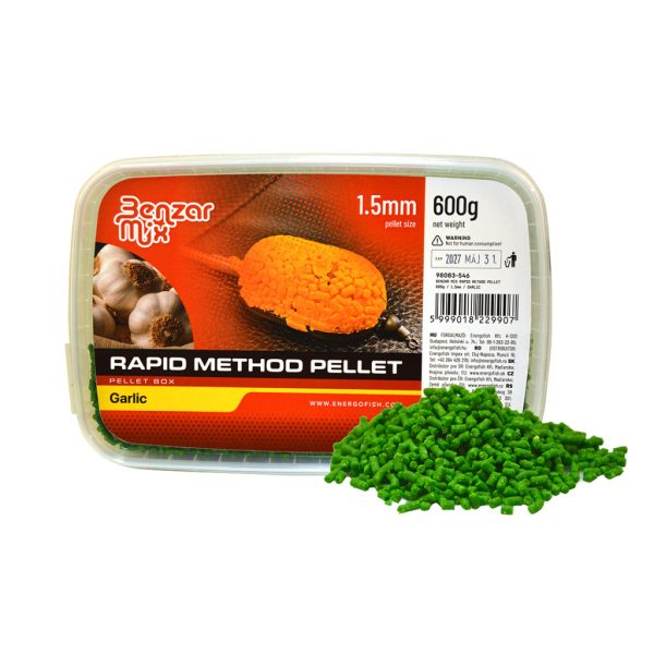 Benzár Mix Rapid Method Pellet 1,5mm Knoflook Pellet Box 600gr