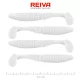 Reiva Zander Power Shad 10cm 7,05gr 4 st/verpakking (Wit) Plastic kunstaas