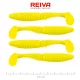 Reiva Zander Power Shad 10cm 7,05gr 4 st/verpakking (Citroengeel) Plastic kunstaas