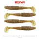 Reiva Zander Power Shad 10cm 7,05gr 4 st/verpakking (Bruine Glitter) Plastic kunstaas