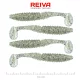 Reiva Zander Power Shad 10cm 7,05gr 4 st/verpakking (Zilveren Glitter) Plastic kunstaas