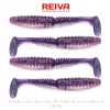 Reiva Zander Power Shad Purple Pearl 10cm Plastic Aas 4 stuks