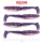 Reiva Zander Power Shad Purple Pearl 10cm Plastic Aas 4 stuks