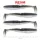 Reiva Zander Power Shad Magic Fish 10cm Plastic Aas 4 stuks