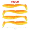Reiva Zander Power Shad Shiny Orange 10cm Plastic Aas 4 stuks