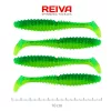 Reiva Zander Power Shad 10cm 7,05gr 4 st/verpakking (Groene Glitter) Plastic kunstaas