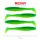 Reiva Zander Power Shad 10cm 7,05gr 4 st/verpakking (Groene Glitter) Plastic kunstaas