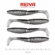 Reiva Zander Power Shad 10cm 7,05gr 4 st/verpakking (Zilveren Glitter) Plastic kunstaas