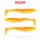Reiva Snoekbaars Power Shad Glanzend Oranje 12,5cm Plastic Kunstaas 3 st.