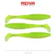 Reiva Zander Power Shad Flash Chartreuse 12,5cm Plastic Aas 3 stuks