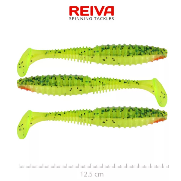 Reiva Zander Power Shad Watermelon 12,5cm Plastic Aas 3 stuks