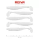 Reiva Zander Power Shad 8cm 3,18gr 5 st/verpakking (Wit) Plastic kunstaas