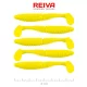 Reiva Zander Power Shad 8cm 3,18gr 5 st/verpakking (Citroengeel) Plastic kunstaas