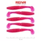 Reiva Zander Power Shad 8cm 3,18gr 5 st/verpakking (Roze Glitter) Plastic kunstaas