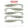 Reiva Zander Power Shad 8cm 3,18gr 5 st/verpakking (Zilveren Glitter) Plastic kunstaas
