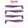 Reiva Snoekbaars Power Shad Paarse Parel 8cm Plastic Kunstaas 4 st.