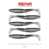 Reiva Zander Power Shad 8cm 3,18gr 5 st/verpakking (Zilveren Glitter) Plastic kunstaas