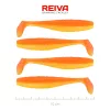 Reiva Platte Elrits Shad 10cm Glanzend Oranje Plastic Kunstaas 4 st.