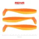 Reiva Platte Elrits Shad 12,5cm Glanzend Oranje Plastic Kunstaas 3 st.