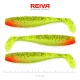 Reiva Flat Minnow shad 12,5cm 3 st/pk (Groen-Rood Glitter) Plastic kunstaas