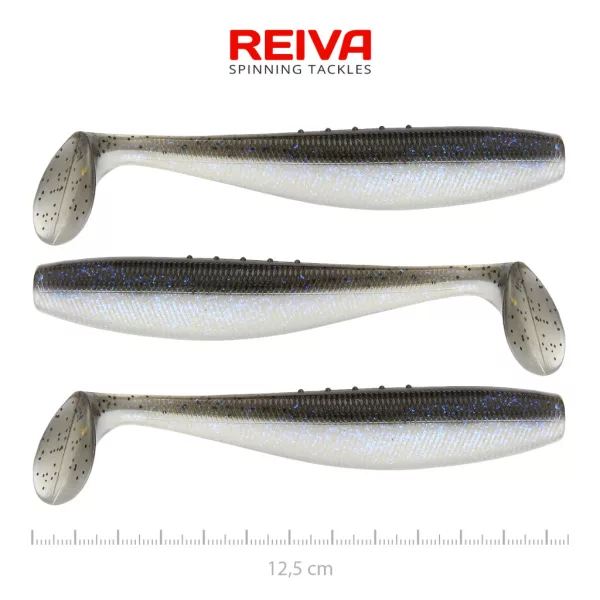 Reiva Platte Elrits Shad 12,5cm Magische Vis Plastic Kunstaas 3 st.