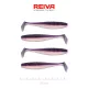 Reiva Platte Elrits Shad 7,5cm Paarse Parel Plastic Kunstaas 4 st.