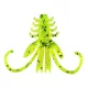 Reiva NYMPH 6cm 12 st/pk Fluo Groen Glitter Plastic kunstaas