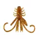 Reiva NYMPH 6cm 12 st/pk Bruin Glitter Plastic kunstaas