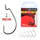 Reiva Offset Worm Big Eye 4/0 Offset Haak 5db