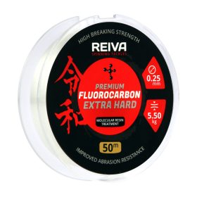   Reiva Reiva Fluorocarbon 50m 0.20mm Monofil voorslaglijn-Transparant