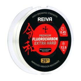   Reiva Reiva Fluorocarbon 25m 0.40mm Monofil voorslaglijn-Transparant