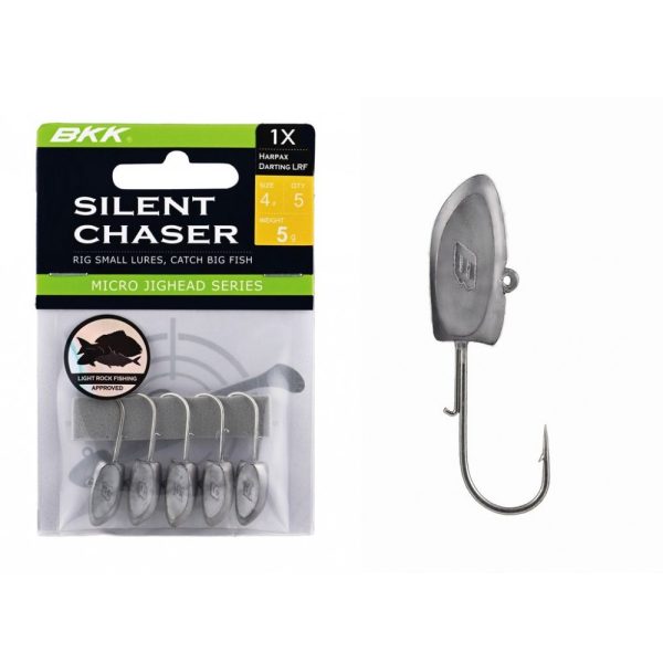 BKK Silent Chaser Microjig - Harpax Darting LRF 4#, 2.5g, 5 stuks/verpakking Jig kop