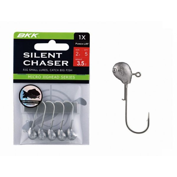 BKK Silent Chaser Microjig - Punch LRF 4#, 1.8g, 5 stuks/verpakking Jig kop
