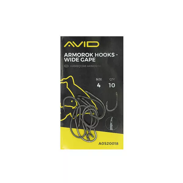 Avid Armorok Haken Wide Gape Maat 8 Boilie Haak