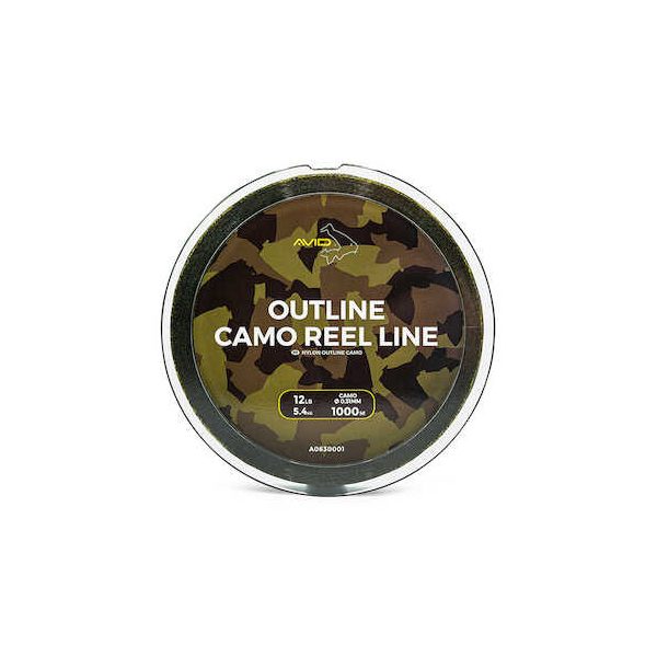 Avid Outline Camo Molenlijn 12Lb 1000M Monofil Hoofdlijn