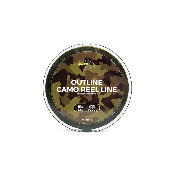 Avid Outline Camo Molenlijn 15Lb 1000M Monofil Hoofdlijn