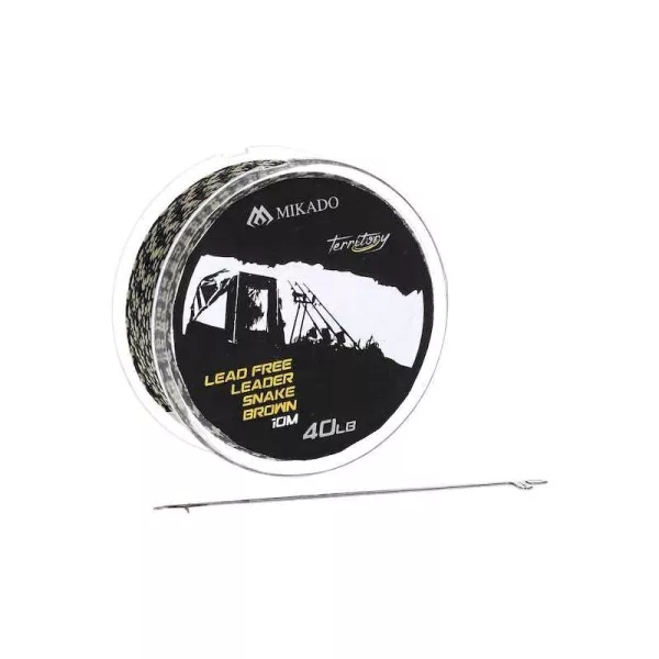 Mikado Loodvrije Leadcore 10m 40lbs Gevlochten Onderlijn