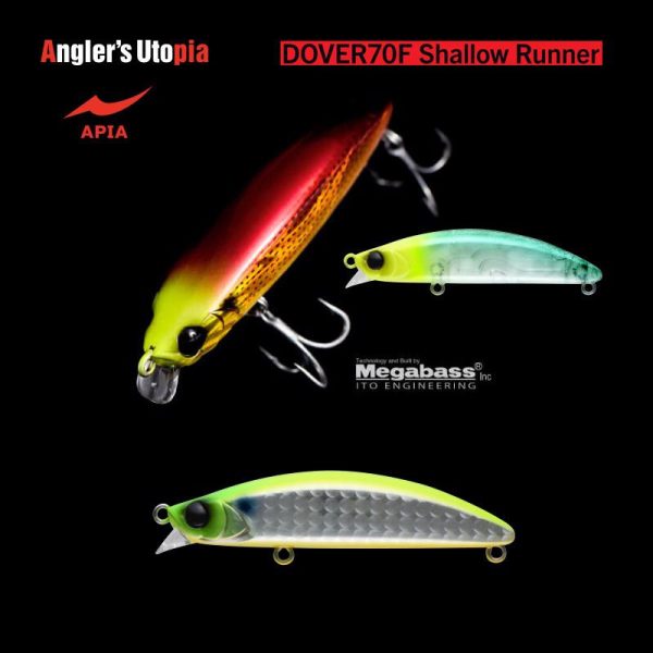 Apia Dover 70F Shallow Runner 70mm 8,5gr 12 LGH-Chart Back Wobbler