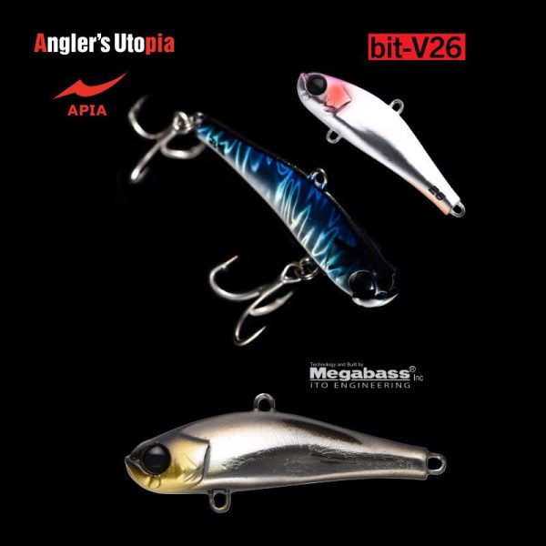 Apia Bit-V26 55mm 26gr 19 Zwart Zilver Wobbler