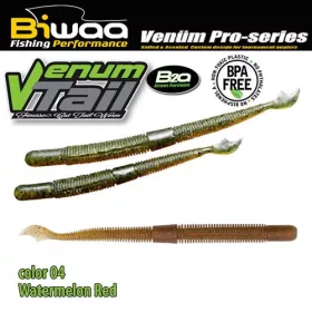 Biwaa Venum Tail 10cm 04 Watermelon Red Gumi Műcsali 10db