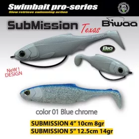Biwaa Submission 10cm 01 Blue Chrome Gumihal 4db