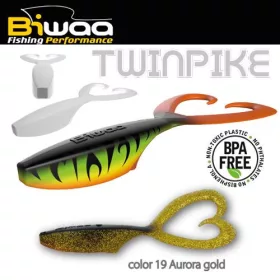 Biwaa Twinpike 15cm 24gr 19 Aurora Gold Gumihal 3db