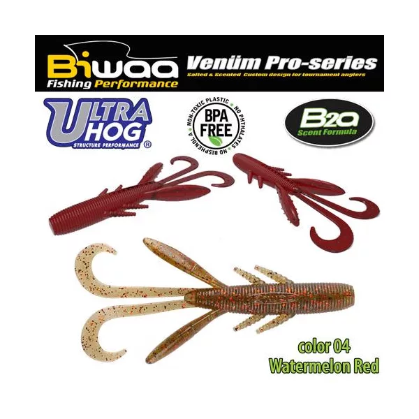 Biwaa Ultra Hog 7,5cm 04 Watermelon Red Gumi Műcsali 10db