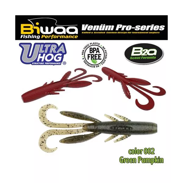 Biwaa Ultra Hog 7,5cm 02 Green Pumpkin Gumi Műcsali 10db