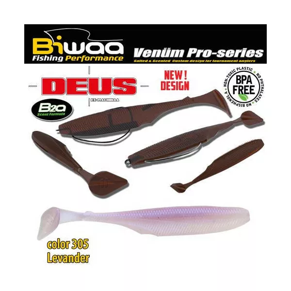 Biwaa Deus 10cm 305 Levander Plastic Kunstaas 7st
