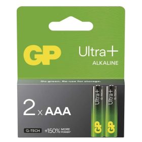 GP Alkaline Batterij Ultra Plus AAA 2 stuks