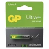 GP Alkaline Batterij Ultra Plus AAA 1,5V 4 stuks/blister